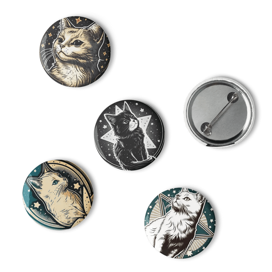 Starry Cat Pin Button Set product image (15)