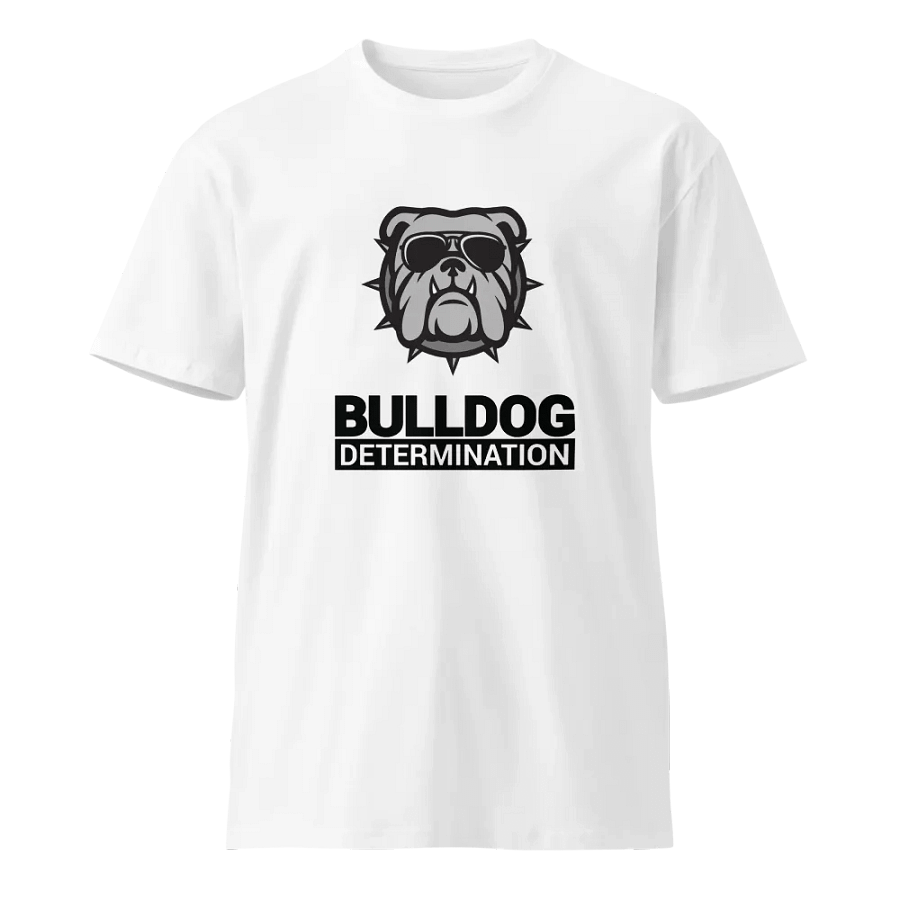 Unisex Premium T-Shirt Bulldog Determination (Think and Grow Rich, Napoleon Hill) product image (1)