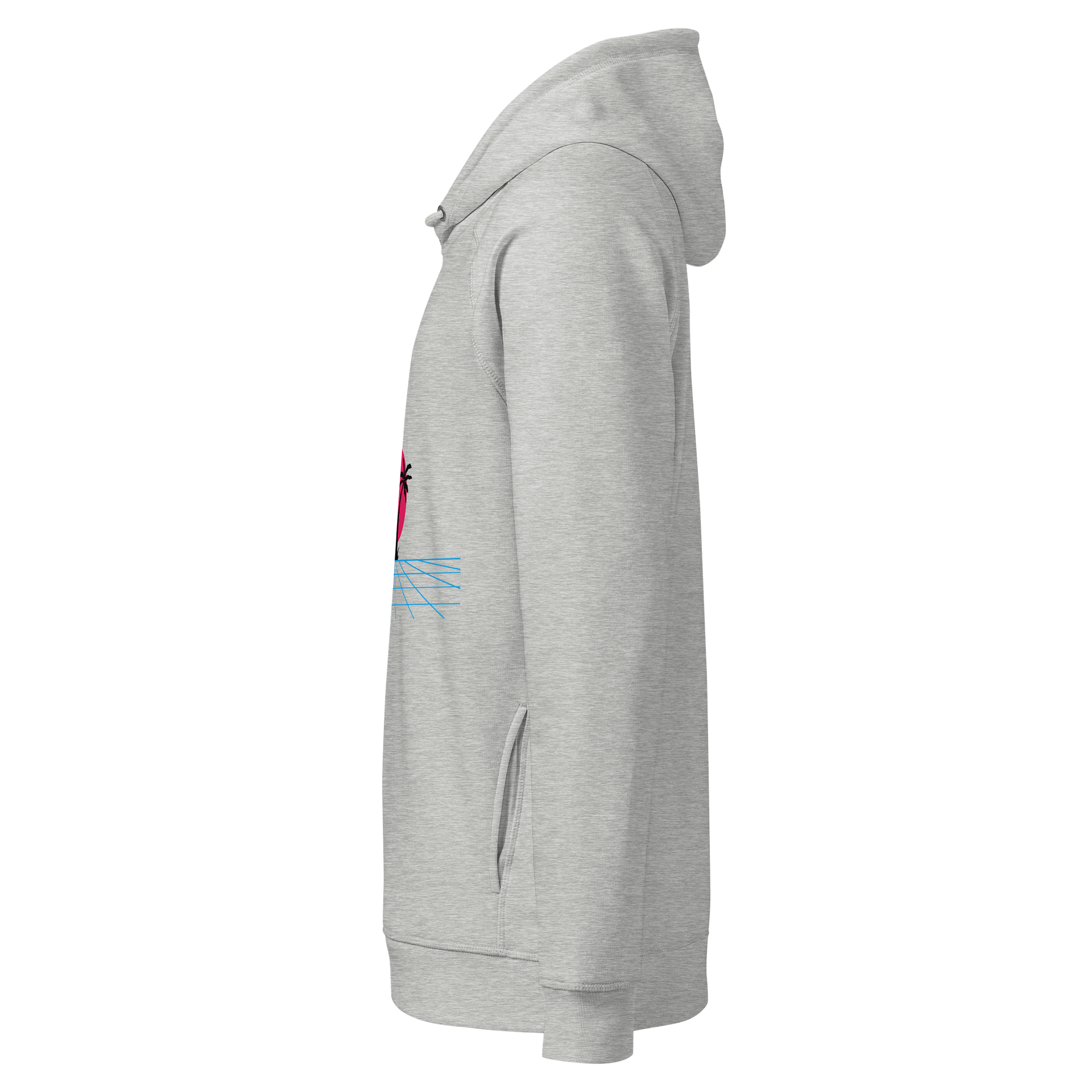 Retro Sunset Grid Unisex Hoodie product image (3)
