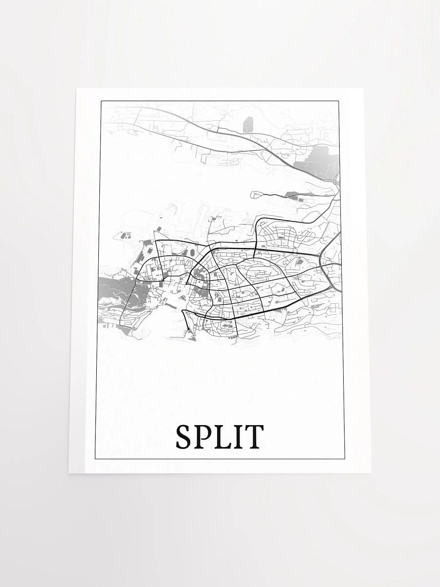 Split, Croatia, city map print product image (19)