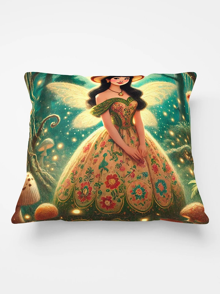 Mushroom Fairy in Enchanted Forest Pillow product image (2)