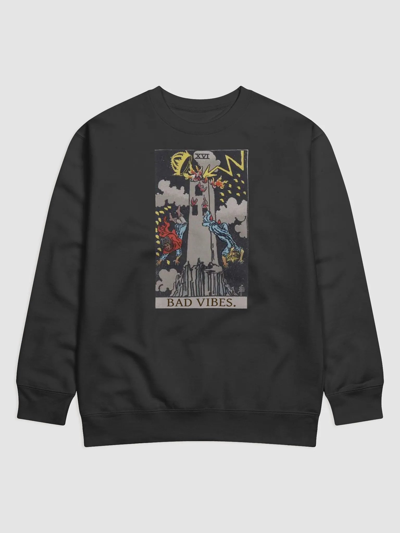 Bad Vibes Tower Tarot - Sweatshirt product image (1)