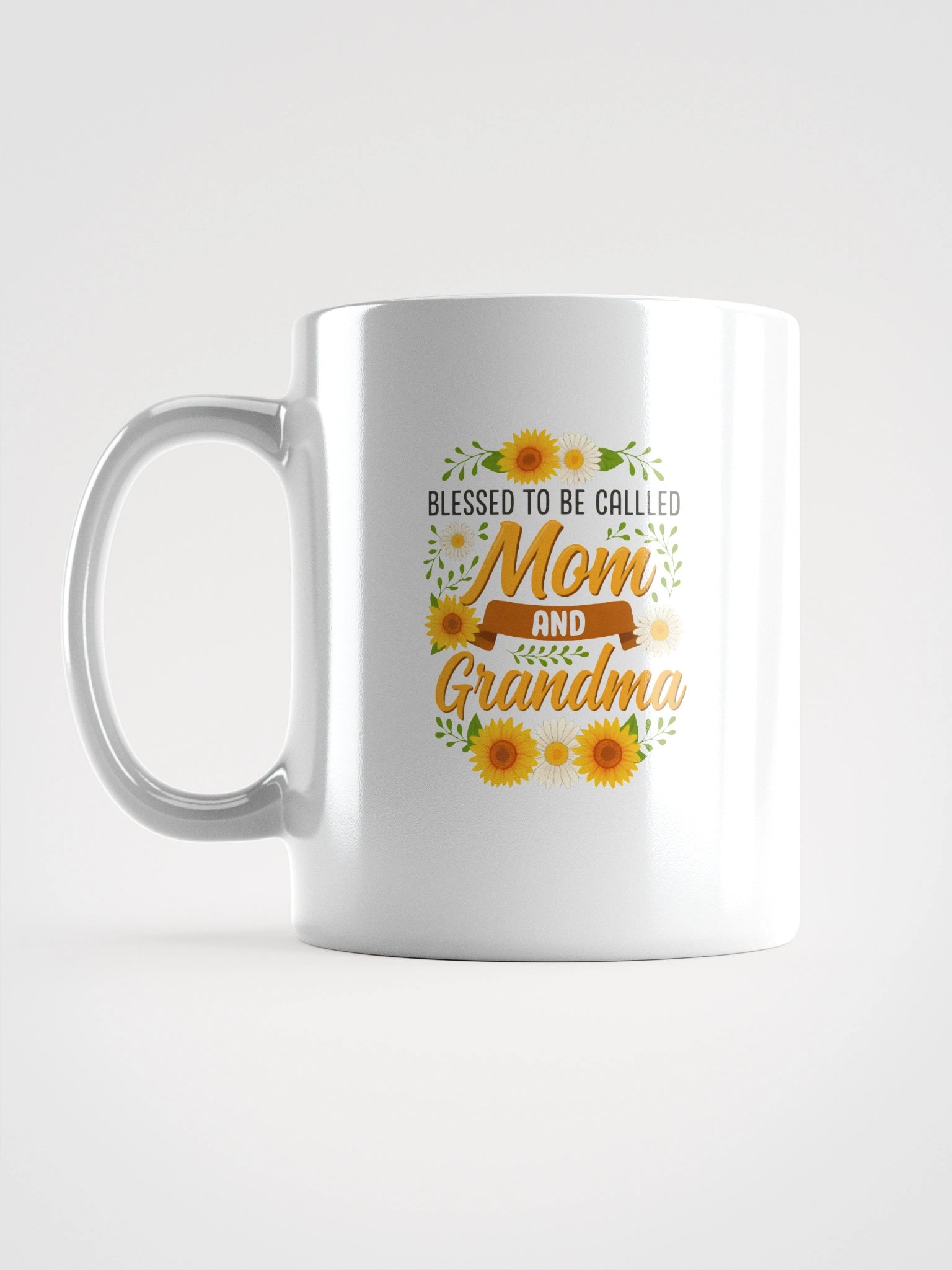 Blessed to Be Called Mom and Grandma Mug – Floral Coffee Cup Gift for Moms & Grandmas product image (17)