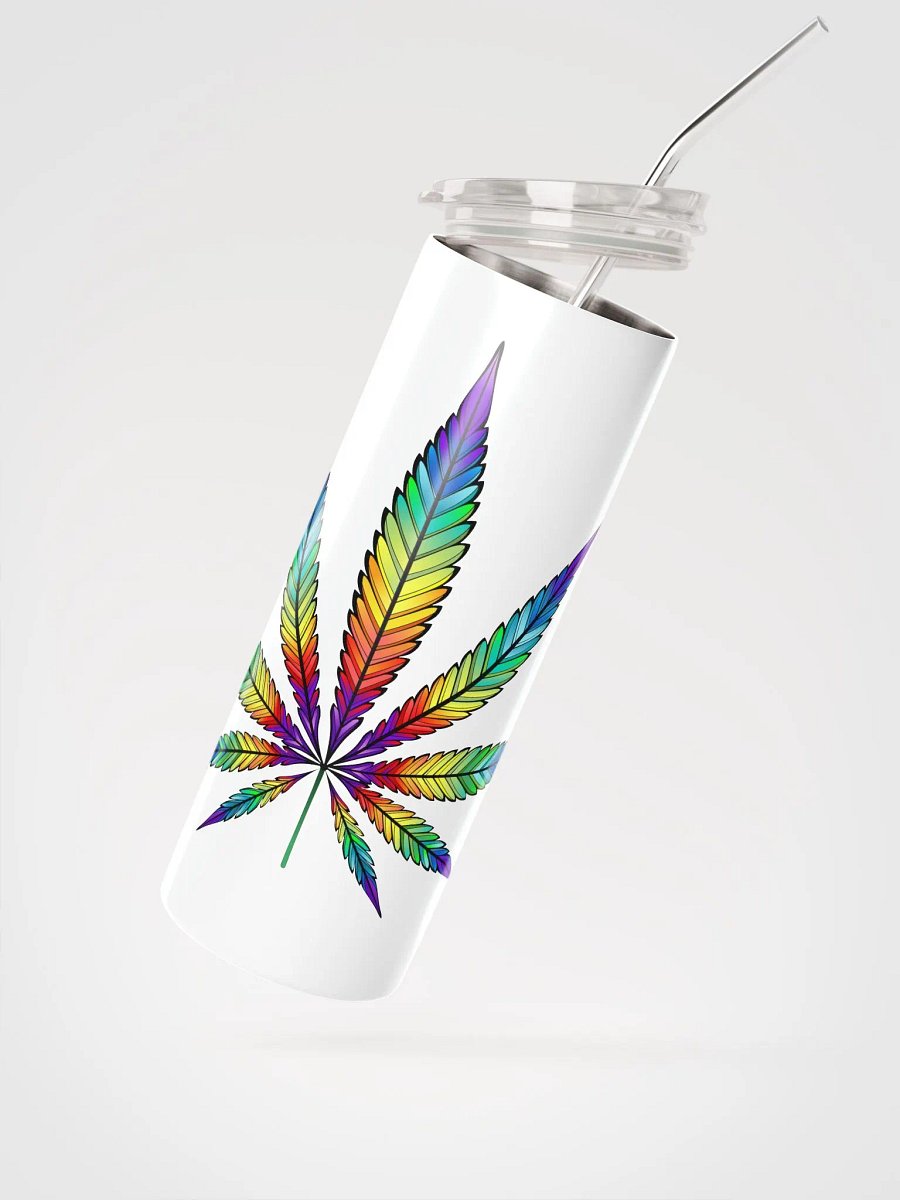 Rainbow Cannabis Stainless Steel Tumbler product image (3)