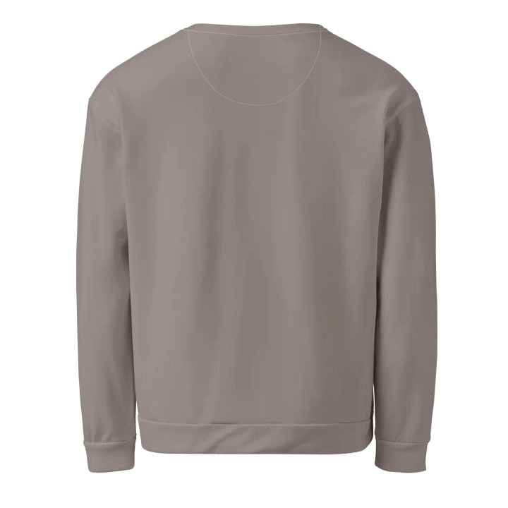 Plain Brownish Gray Light Summer Unisex Recycled Polyester Heavyweight Premium Sweatshirt by Treasure Pie product image (2)