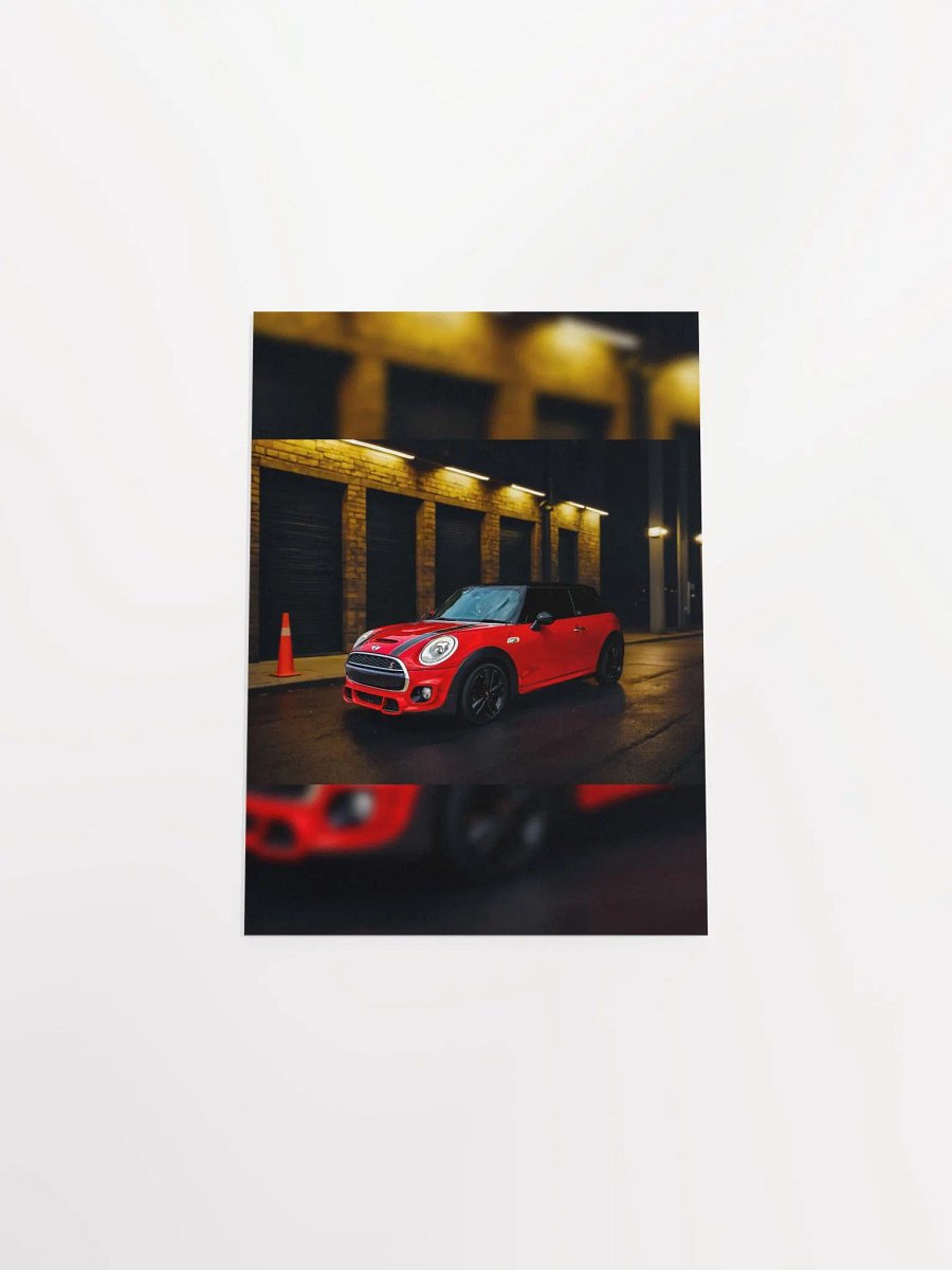 Red Hatchback Car Poster product image (27)
