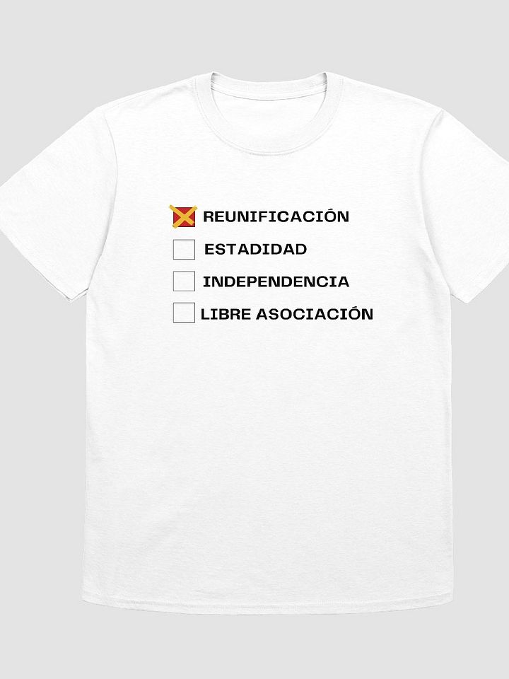 Camiseta manga corta blanca - Referéndum X Reunificación product image (1)