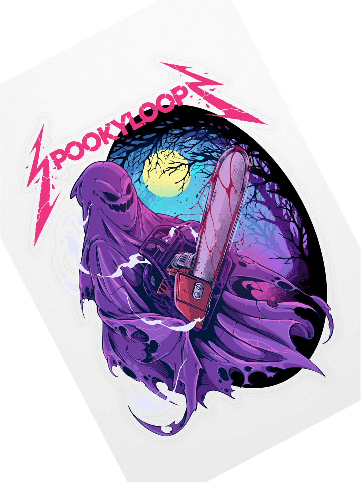 Ride The Chainsaw Sticker product image (1)