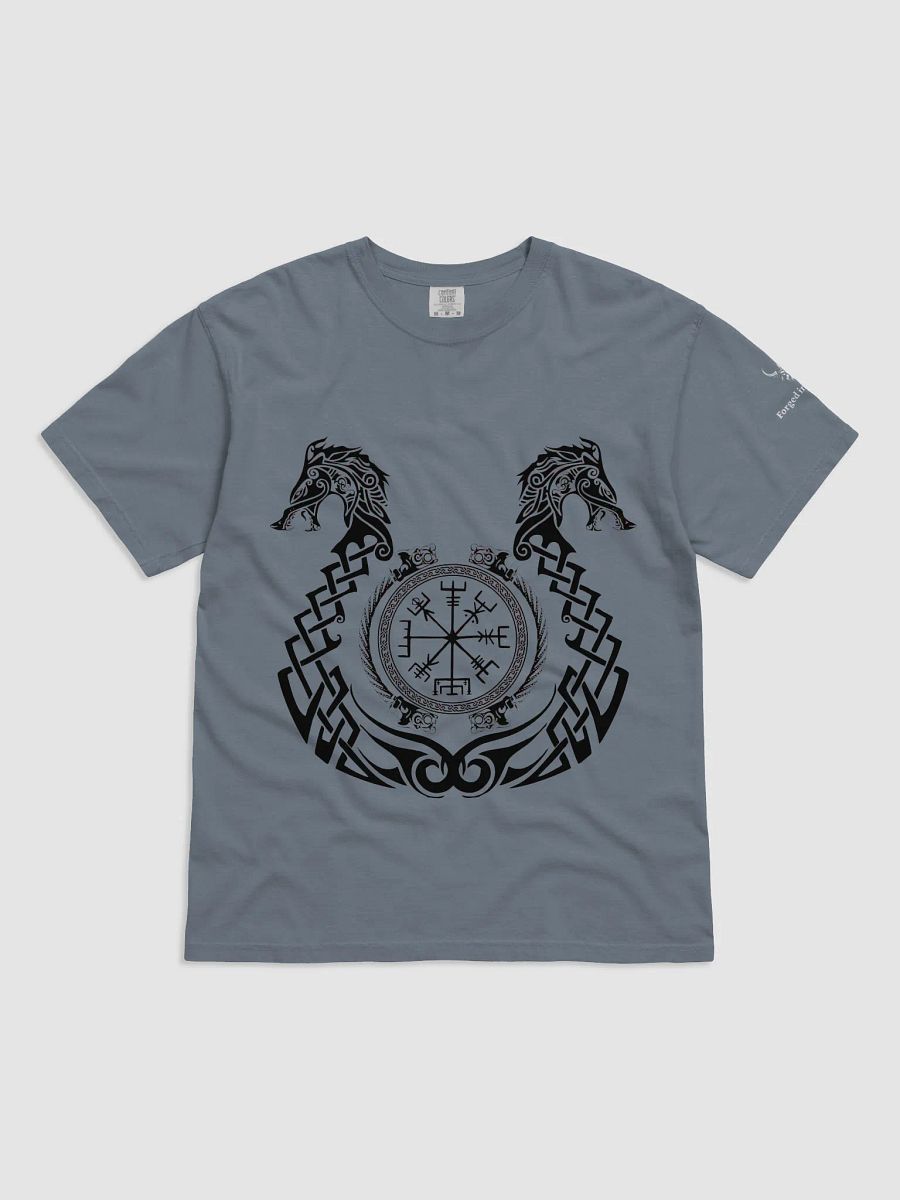 Forge Your Path – Forged In Valhalla Vegvísir Dragon T-Shirt product image (2)