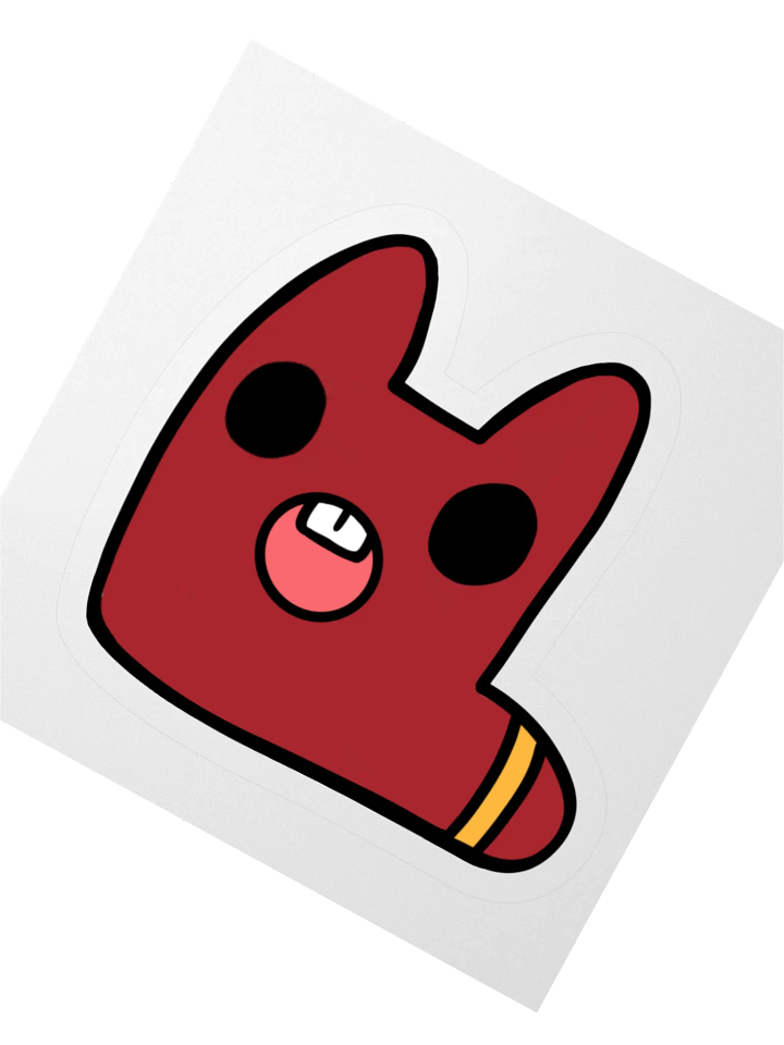 feltkat sticker simple product image (2)