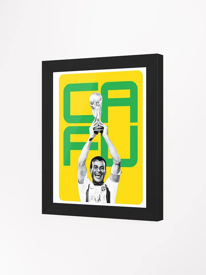 Cafu BW Brazil Name Art Framed Print product image (1)