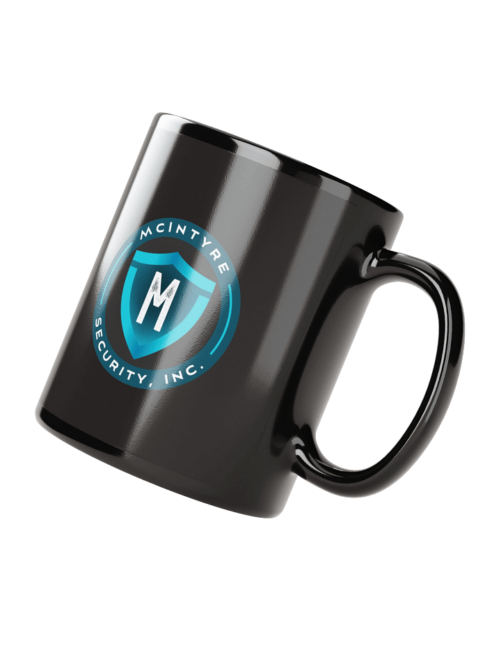 Black Ceramic Mug - McIntyre Security Inc Logo product image (3)