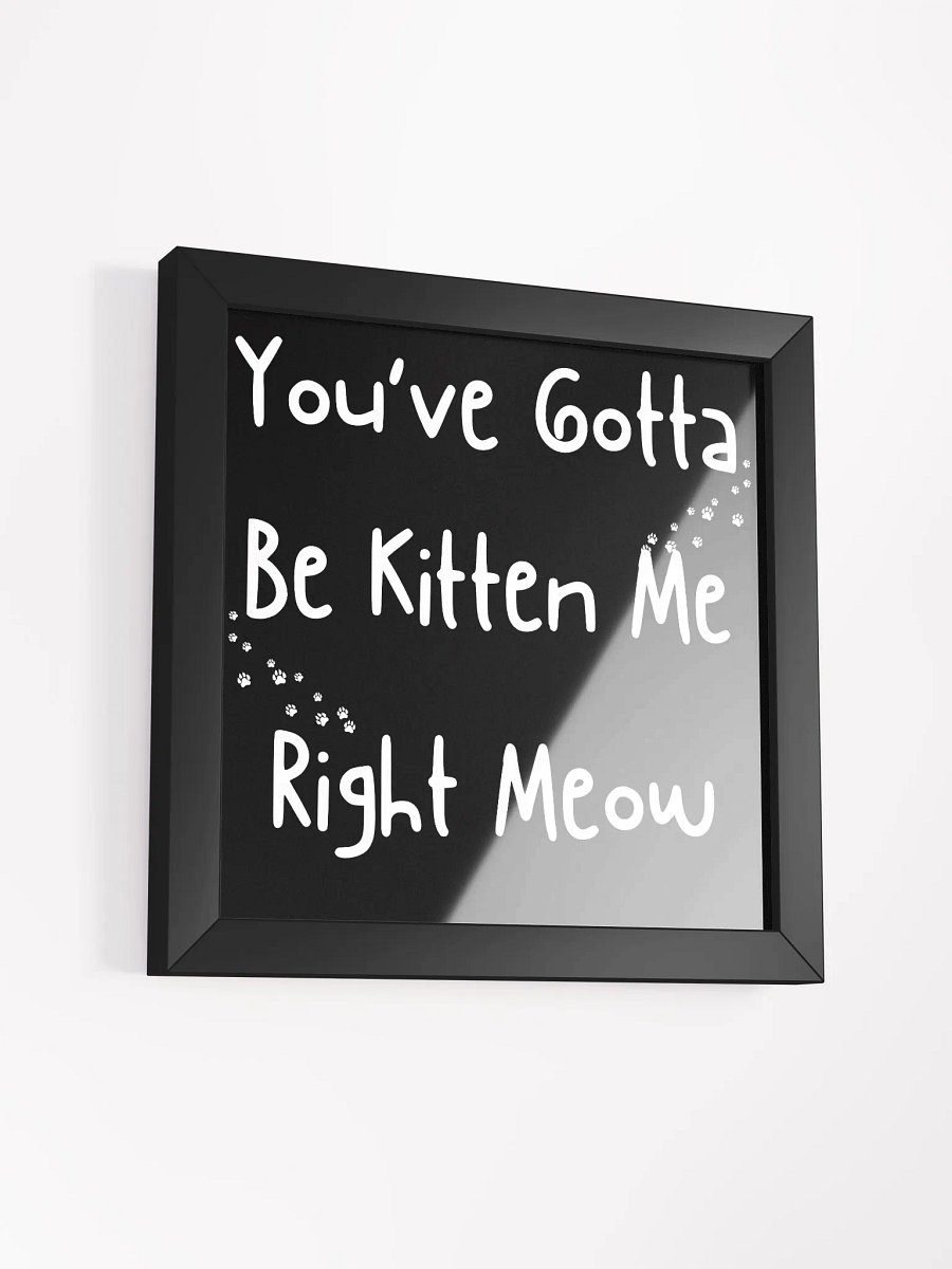 " YOU'VE GOTTA BE KITTEN ME RIGHT MEOW " CANVAS ART product image (34)