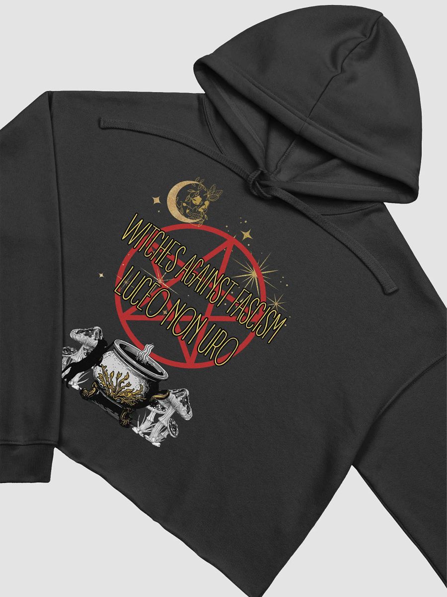 Witches Against Fascism PENTAGRAM - Crop Top Hoodie product image (3)
