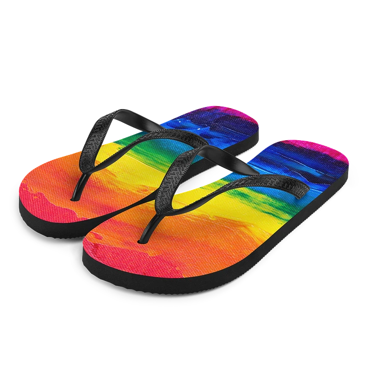 Rainbow Flip Flops! product image (1)
