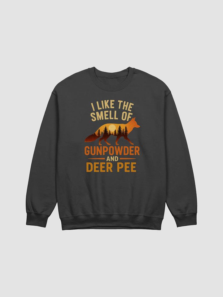 Gunpowder and Deer Pee Sweatshirt | Funny Hunting Crewneck for Outdoorsmen product image (4)