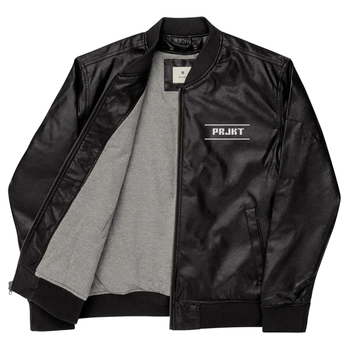 PRJKT Lines Leather Bomber Jacket product image (1)