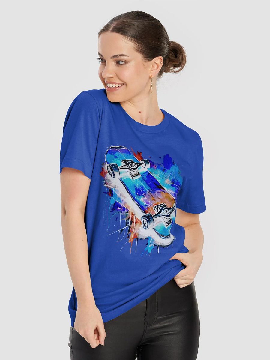 Crystal Blue Skateboard Shirt product image (8)