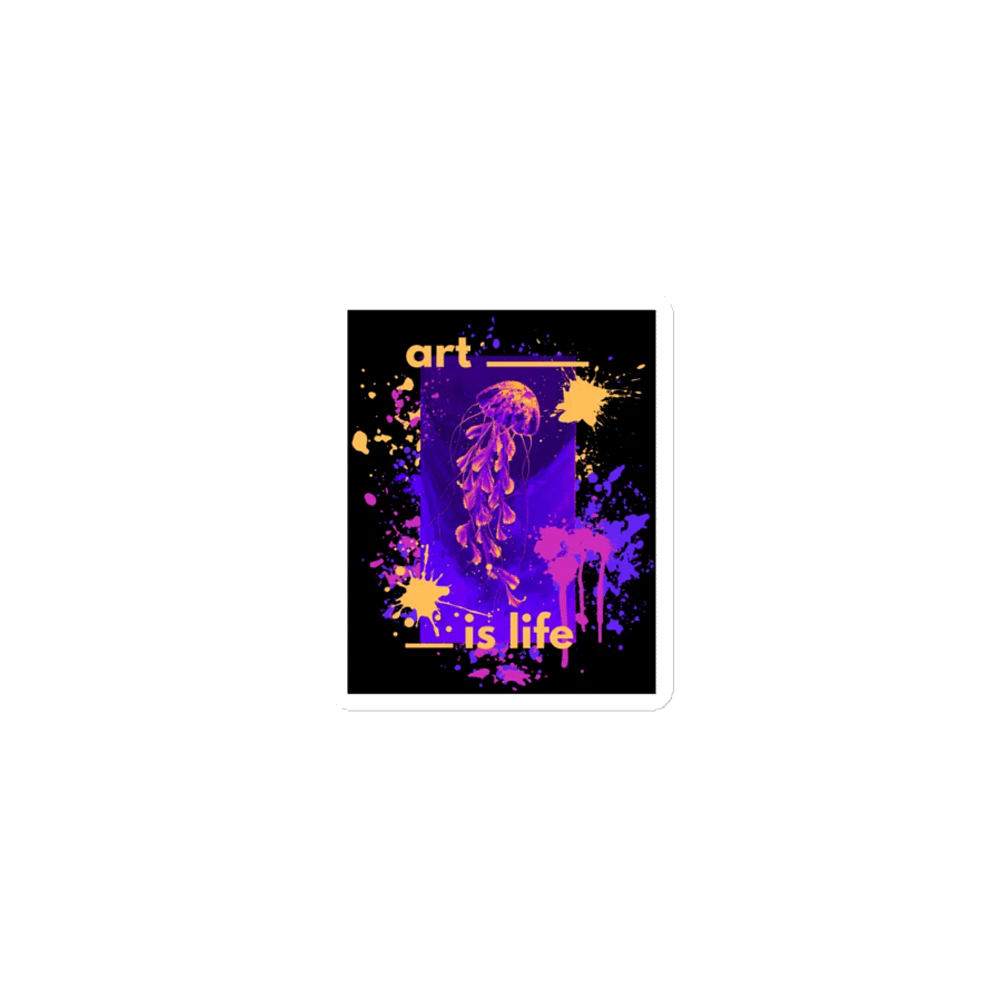 Vibrant Jellyfish Die-Cut Magnets product image (1)