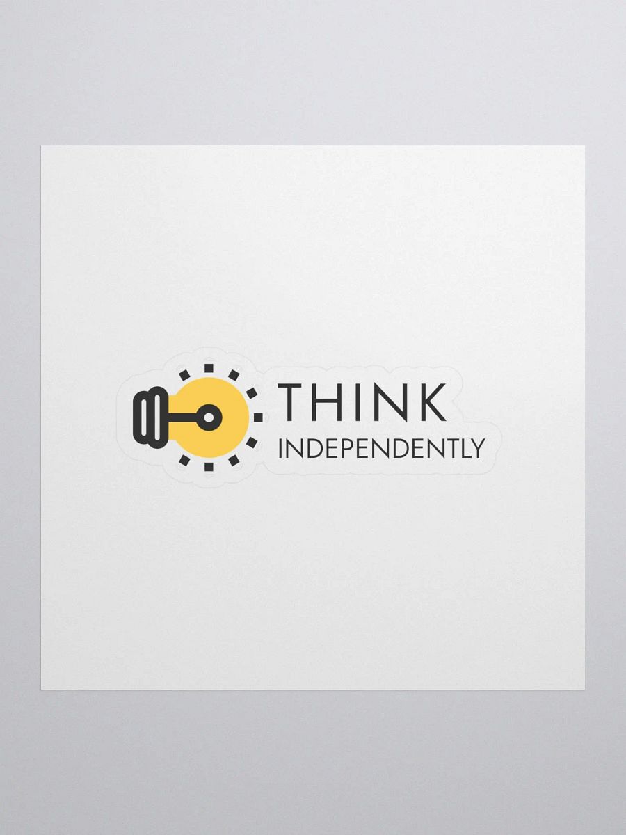 Think Independently Light Bulb Stickers product image (1)