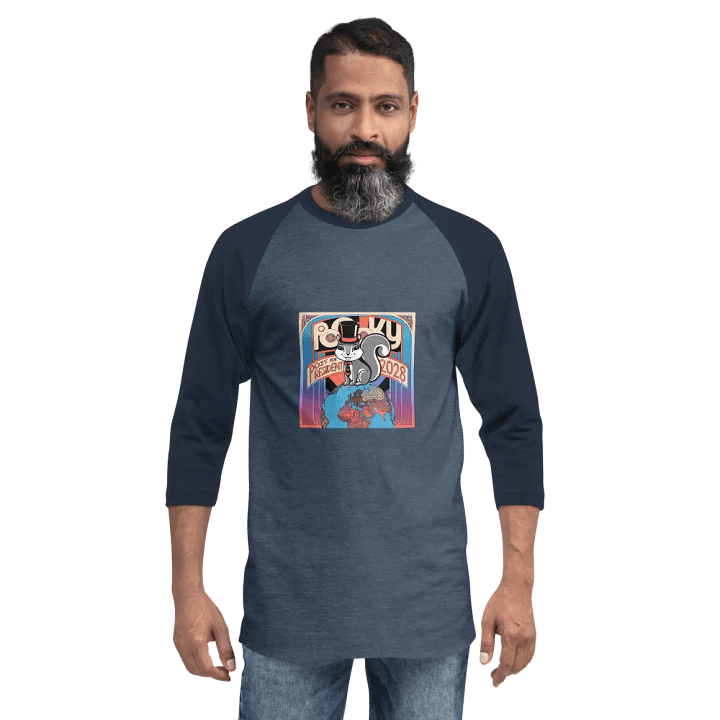 pooky for President 2028 Raglan Tee product image (2)