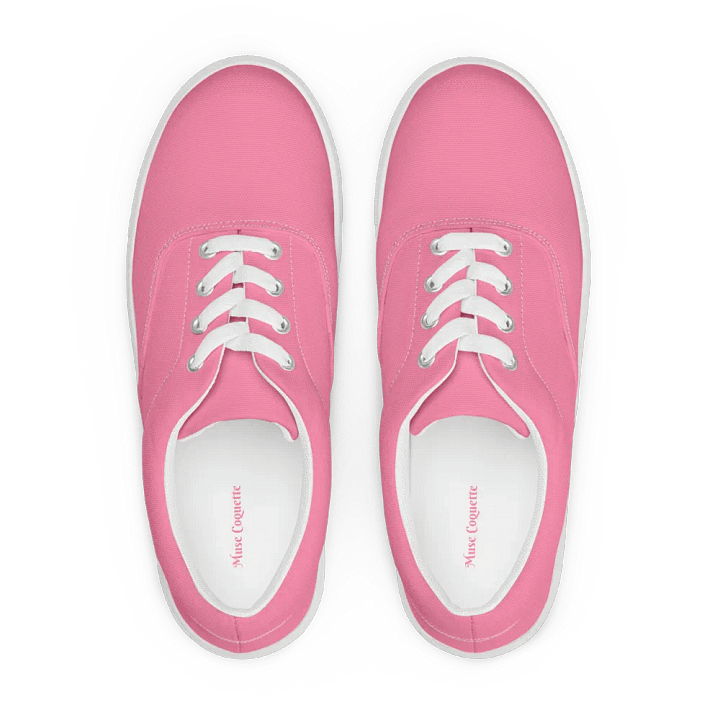 Muse Coquette Lace-Up Canvas Shoes (Marshmallow) product image (2)