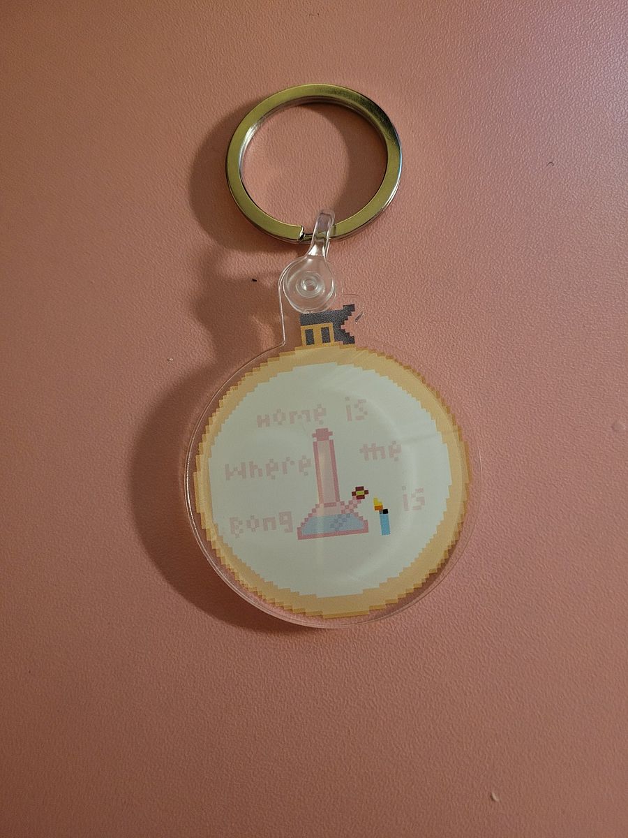 Home is where the bong is Keychain product image (1)