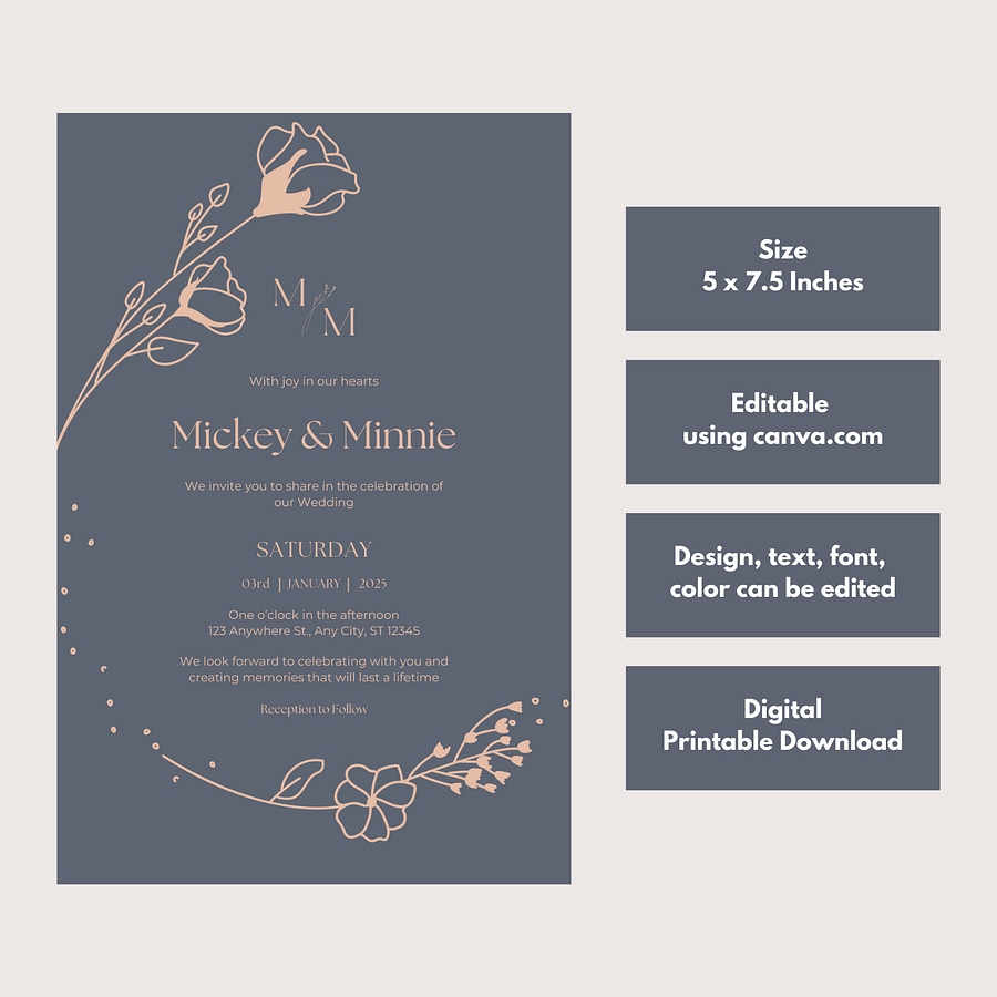 Unique Wedding Card - Dizynai (DW-03) product image (2)