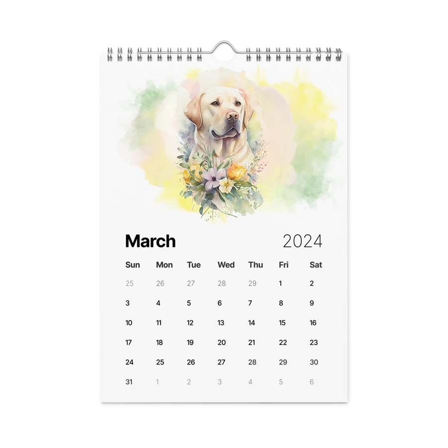 Watercolor Dogs 2024 Wall Calendar, 12 Month product image (5)