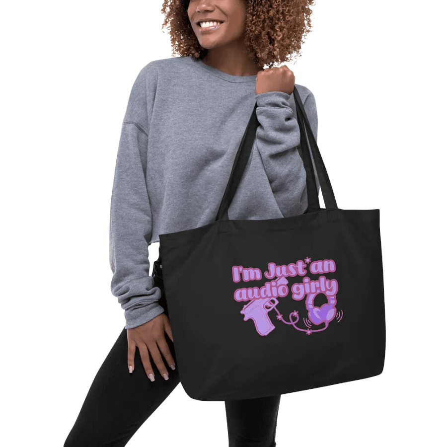 I'm Just an Audio Girly Tote bag product image (6)