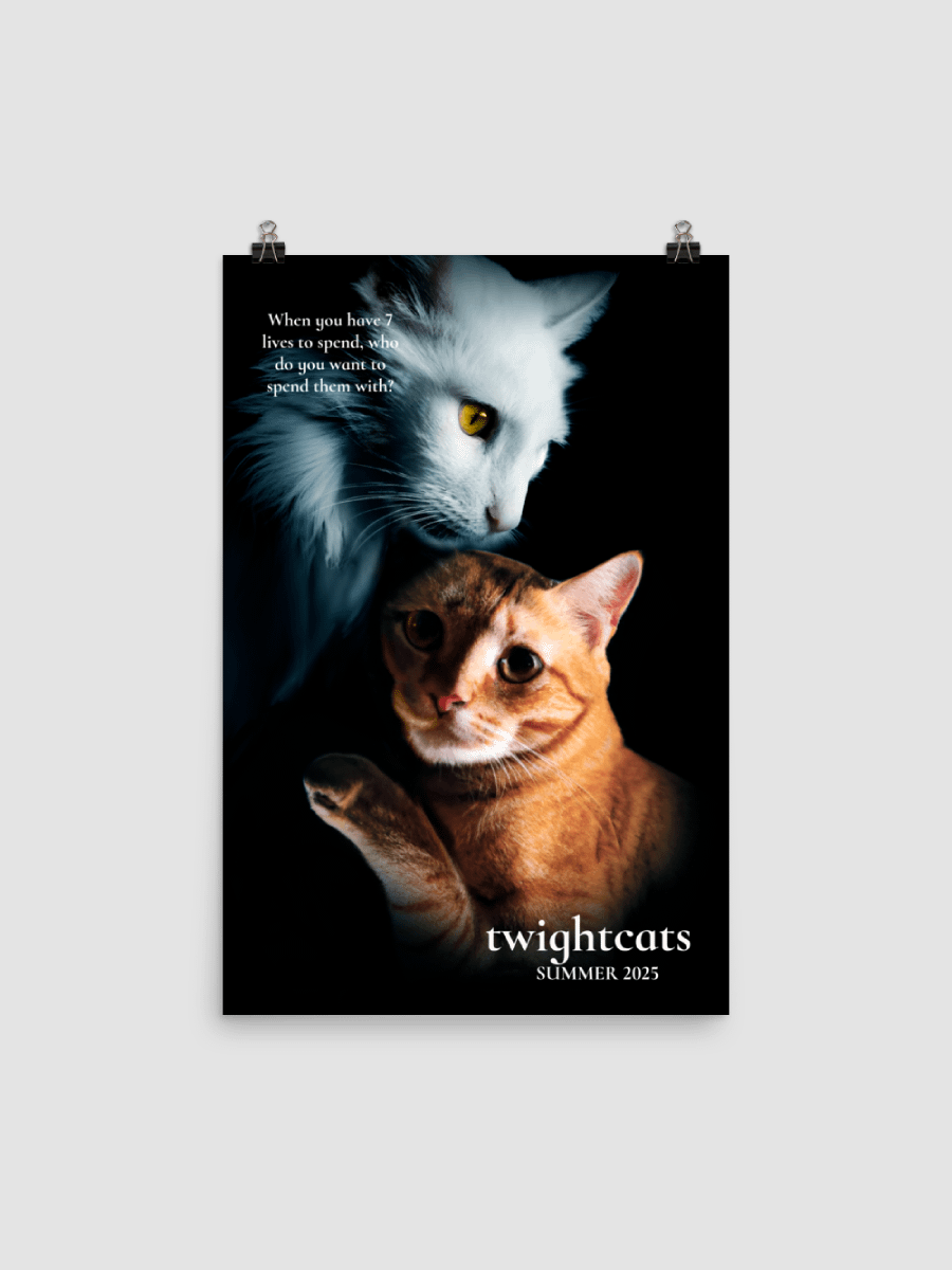 "Twightcats" Poster - Hilarious Cat Parody in Premium Matte Print product image (2)