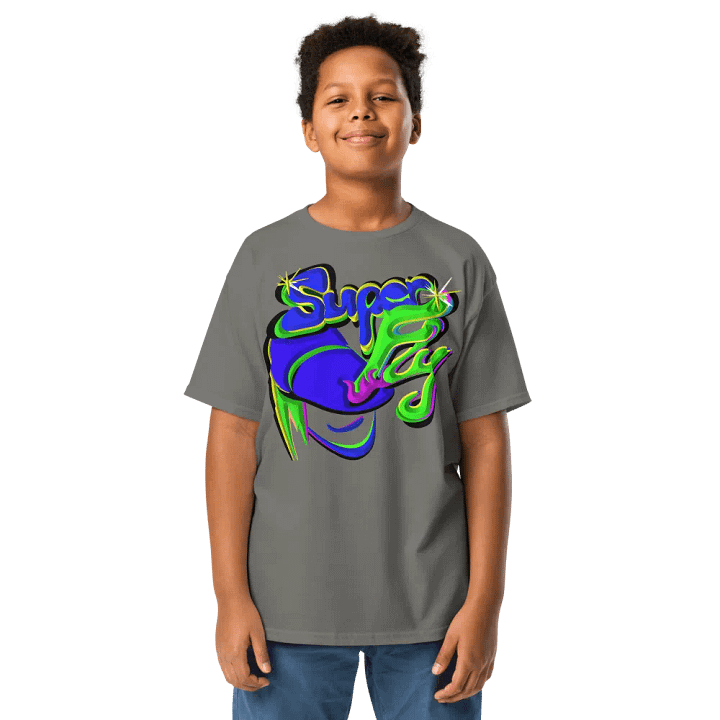 Neon Graffiti Super Fly Youth Tee product image (1)