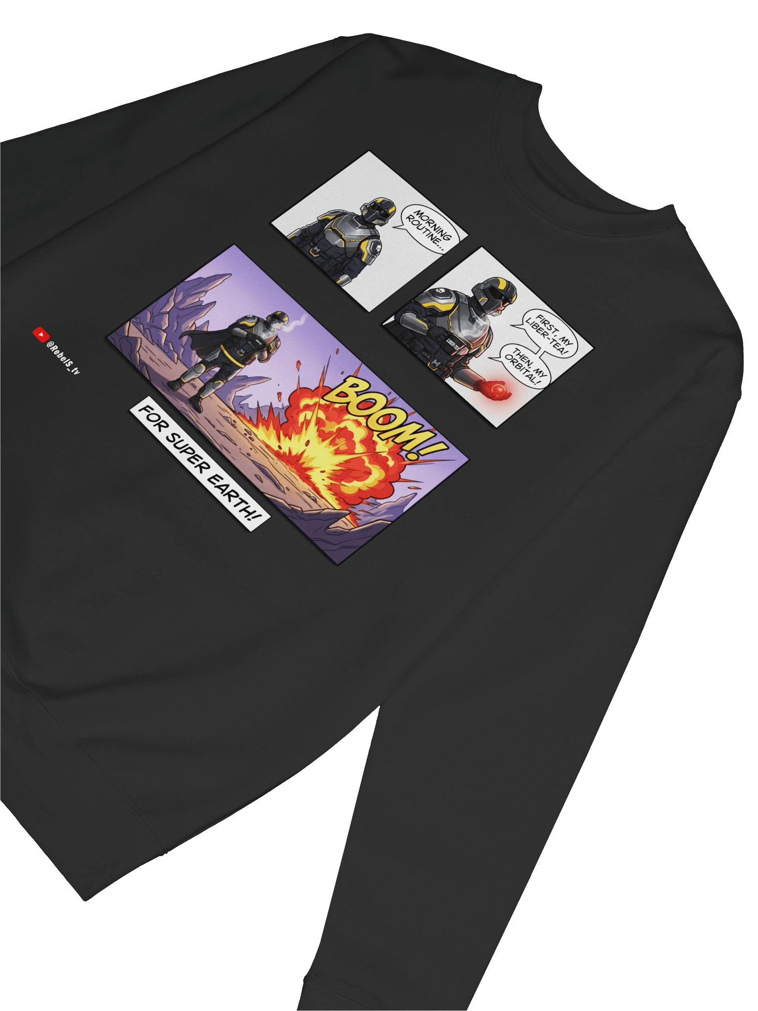 Morning Liber-tea Routine - Helldivers 2 Premium Sweatshirt product image (6)