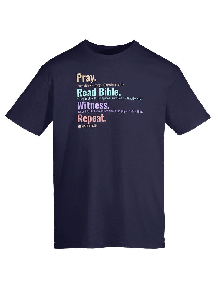 Pray Read Bible Witness Repeat T-Shirt product image (1)