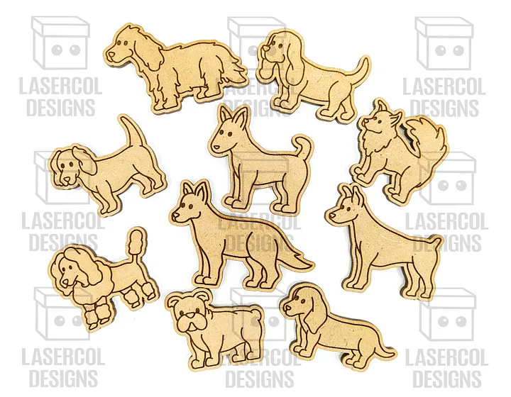 Dogs Paint Kit DIY Cut Outs - Laser Cut Files product image (2)