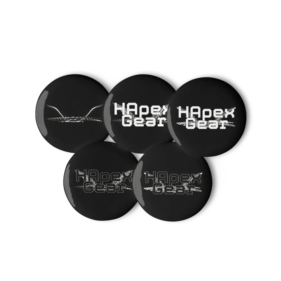 HApex Gear Print Logo - Set of Pin Buttons product image (11)
