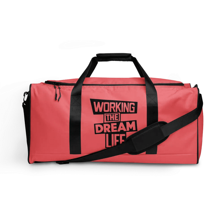 Pink All-Over Print Duffle Bag – Working The Dream Life | Premium Travel & Work Lifestyle Statement product image (1)