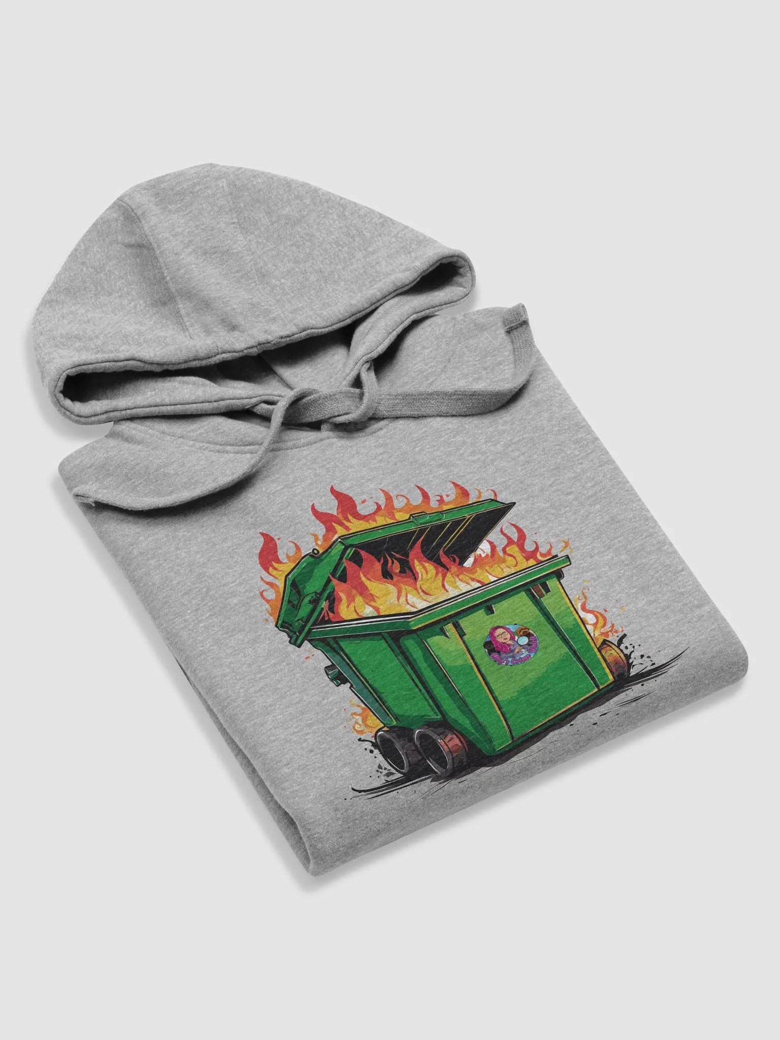 Flaming Dumpster Unisex Hoodie product image (5)