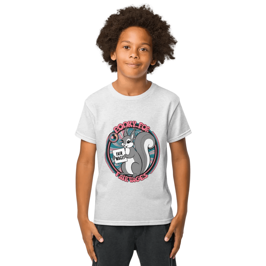 Pooky's Fair Wages Youth Sports Tee product image (1)