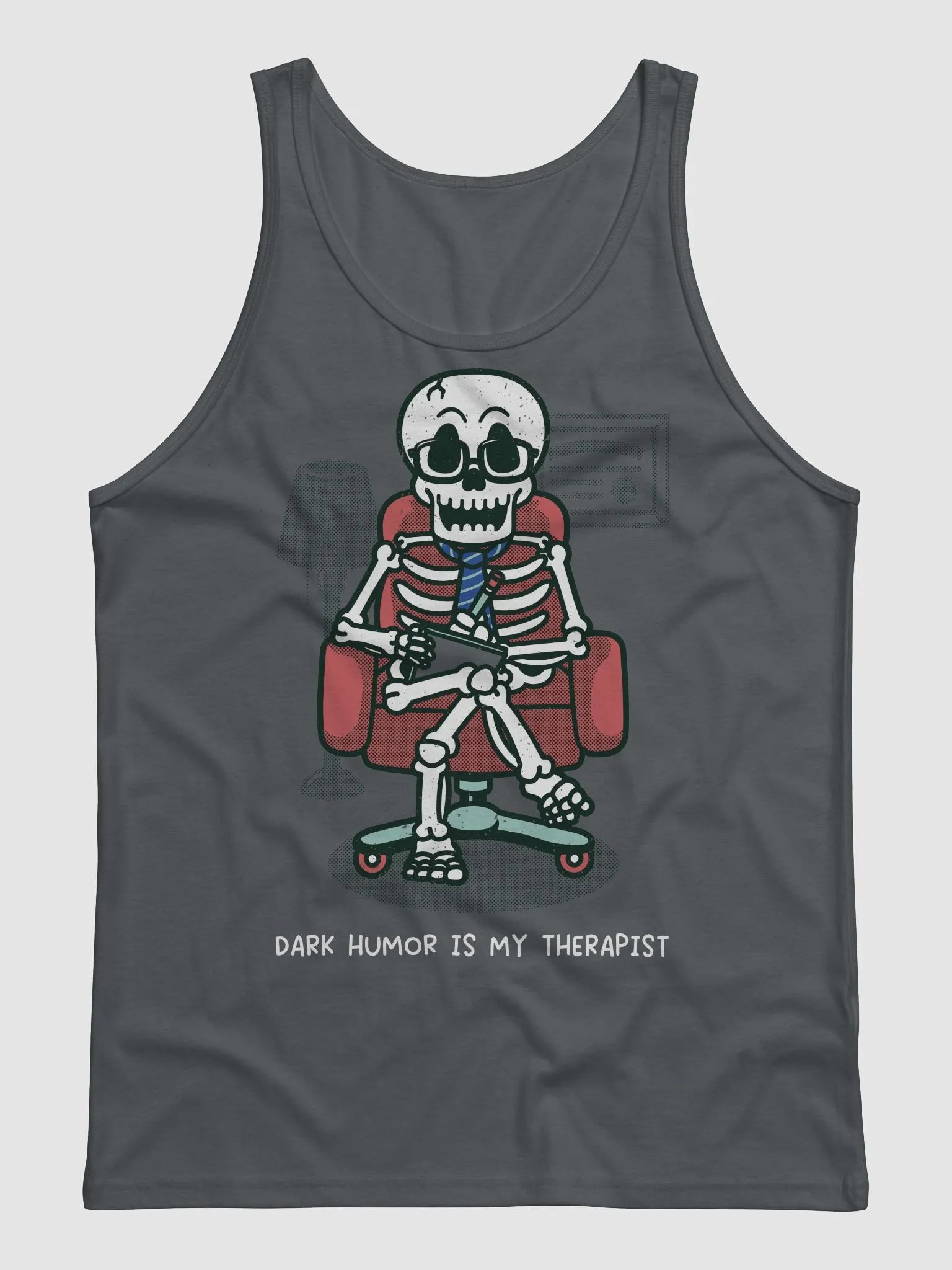 Dark Humor Is My Therapist Tank Top product image (5)