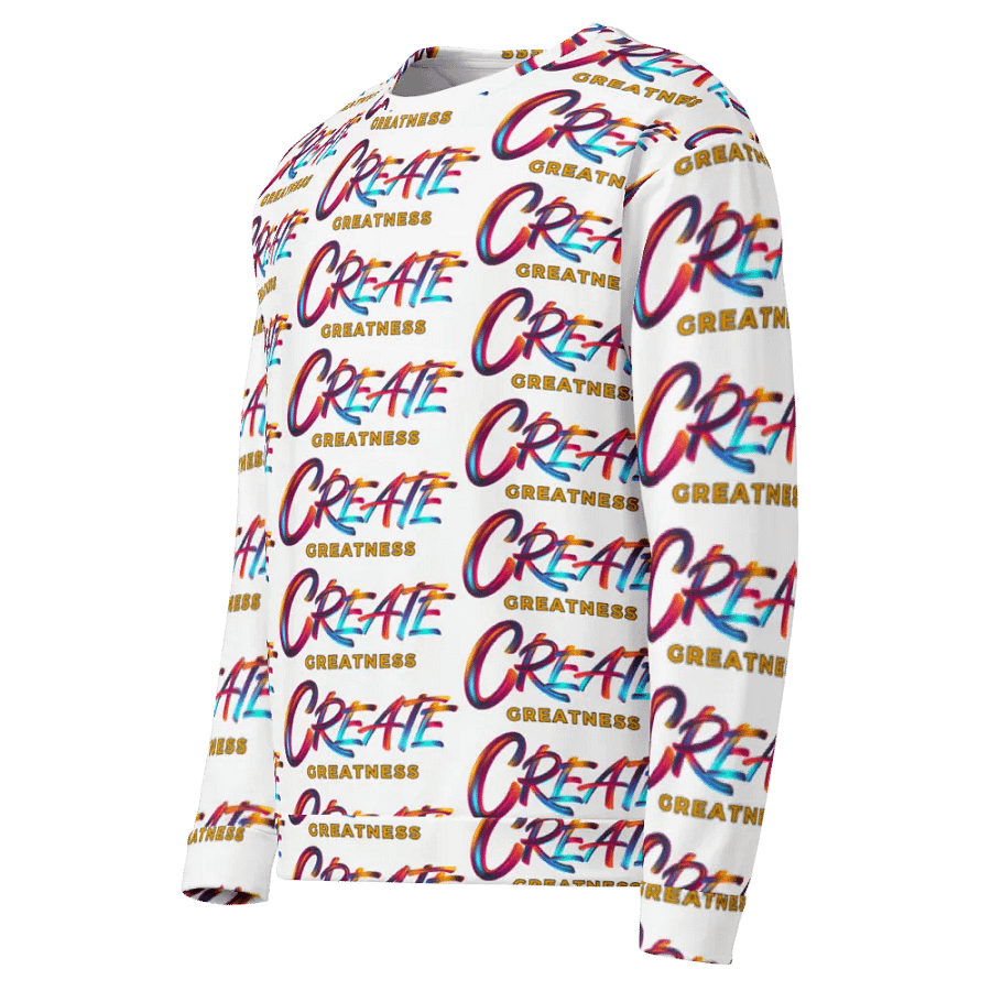 Create Greatness Vibrant Visionary All over Logo Print Sweatshirt product image (3)