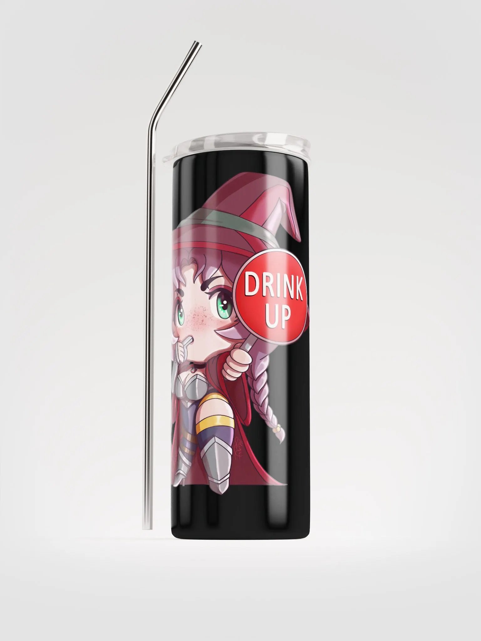 Saemi Drink Up! - Stainless Steel Tumbler w/ Straw product image (2)