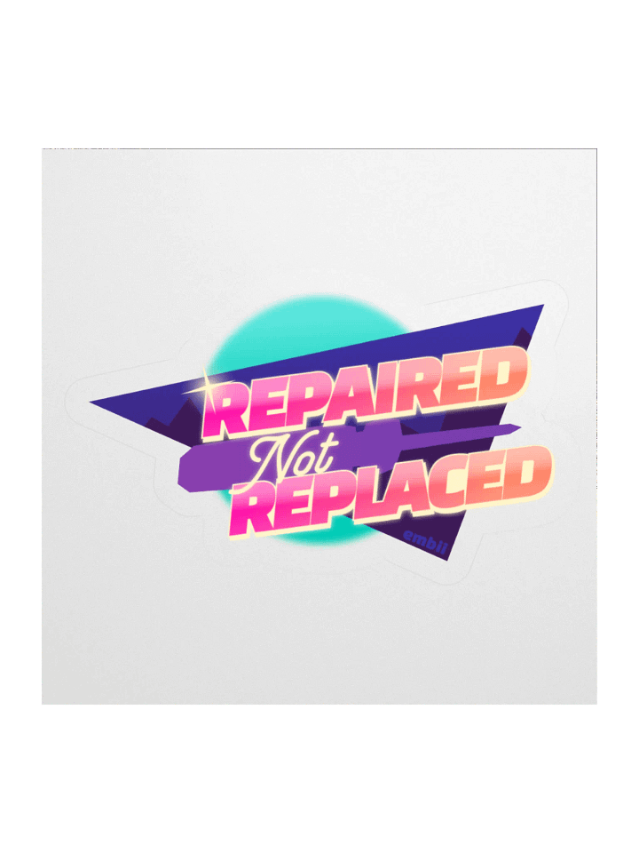 ◖001◗ repaired not replaced sticker product image (1)