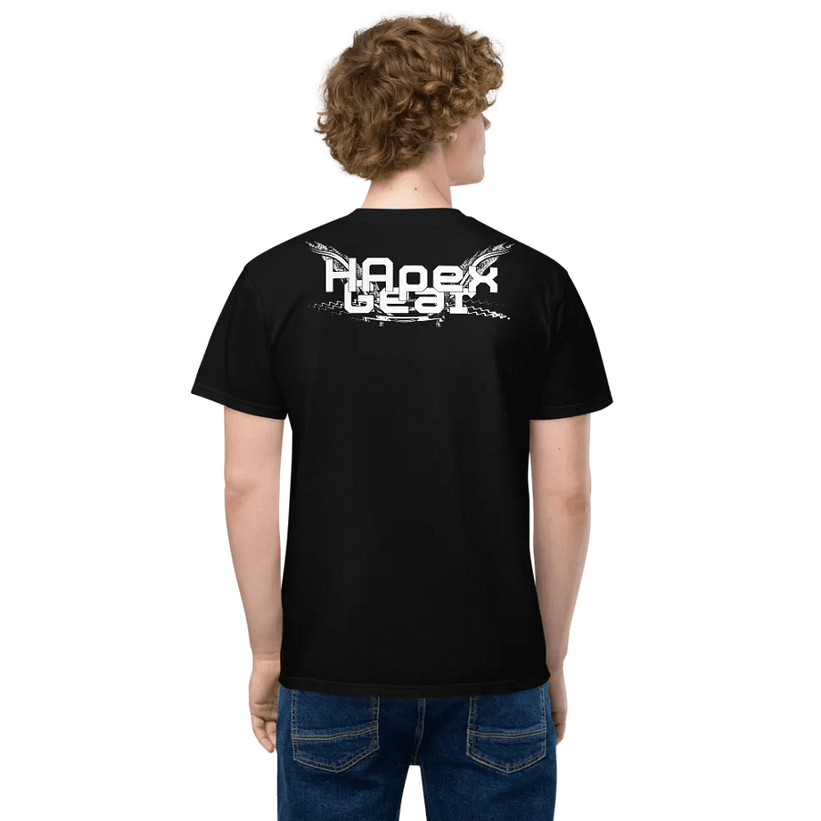 Unisex Garment-Dyed Pocket T-Shirt - White HApex Gear White Logo product image (2)