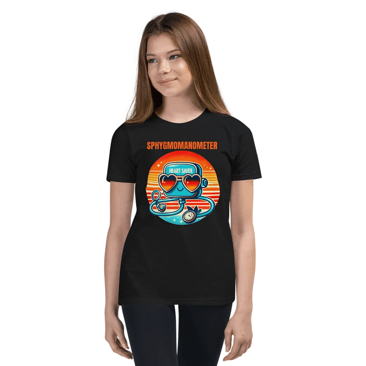 medical device tee, Heart Saver Sphygmomanometer Youth T-Shirt product image (2)