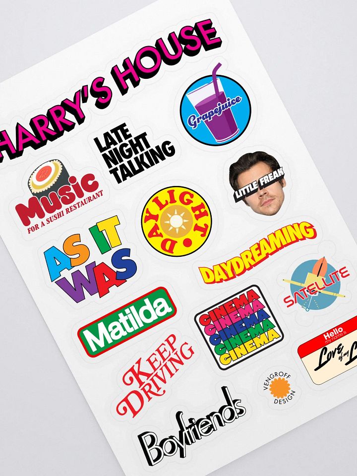 Harry's House Sticker Sheet product image (1)