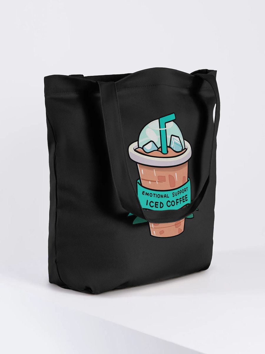 Emotional Support Iced Coffee Eco Tote Bag product image (8)