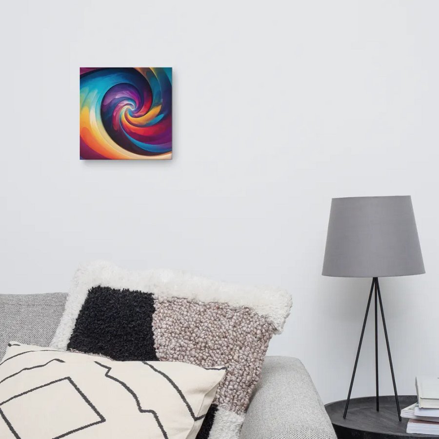 The Psychedelic Rainbow Spiral Canvas product image (11)