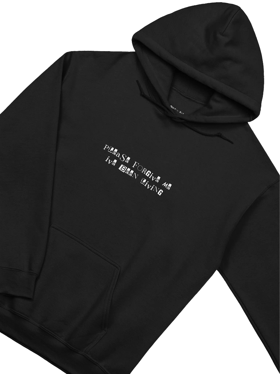 Please Forgive Me Lyric Hoodie – Black & Red product image (3)