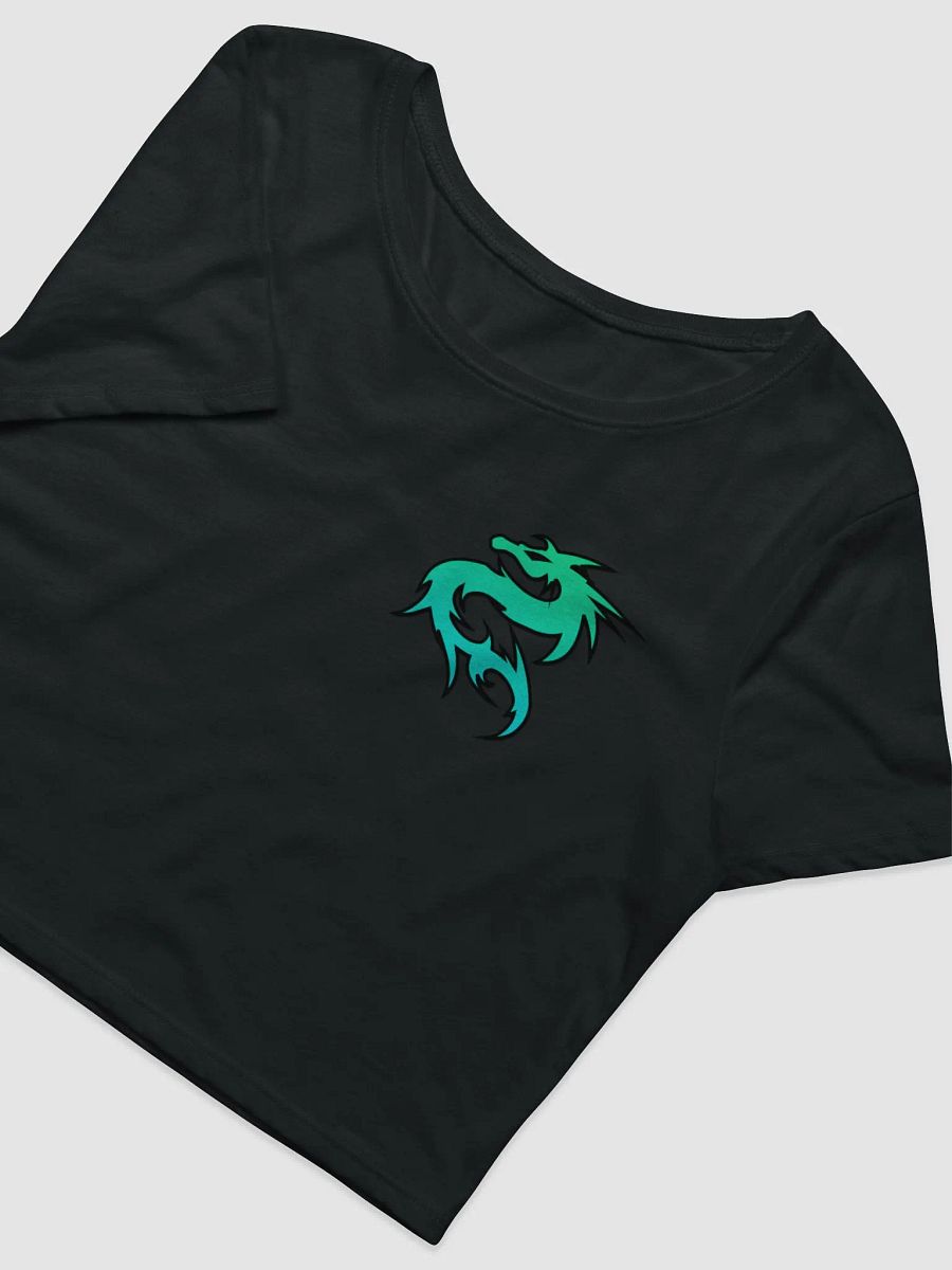 Tribal Dragon Teal Crop Tee product image (3)
